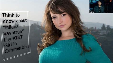 milana vayntrub breasts|Did Lily from the AT&T Commercials Confirm。